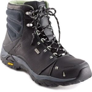 Ahnu black montana waterproof hiking boot